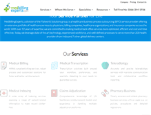Tablet Screenshot of medbillingexperts.com